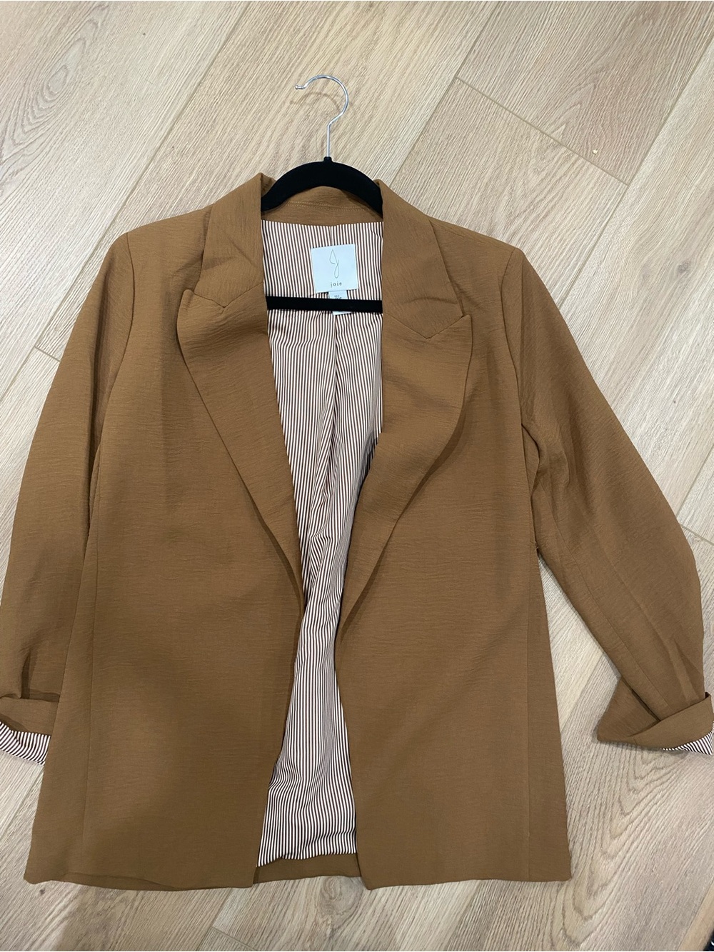 Joie Tailored Open-Front Women’s Blazer Jacket - Camel